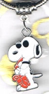 Snoopy 'Joe Cool' Red European Charm